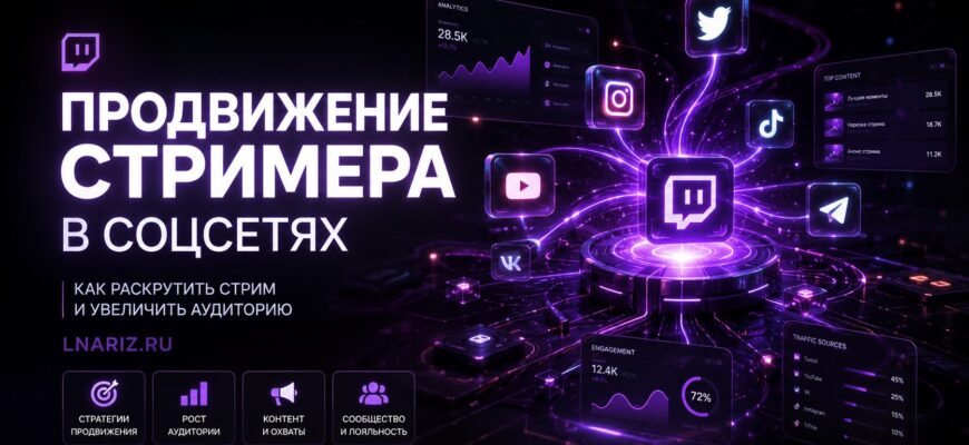 Продвижение стримера в соцсетях
