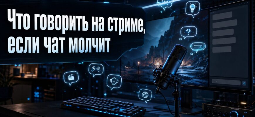 Что говорить на стриме если чат молчит