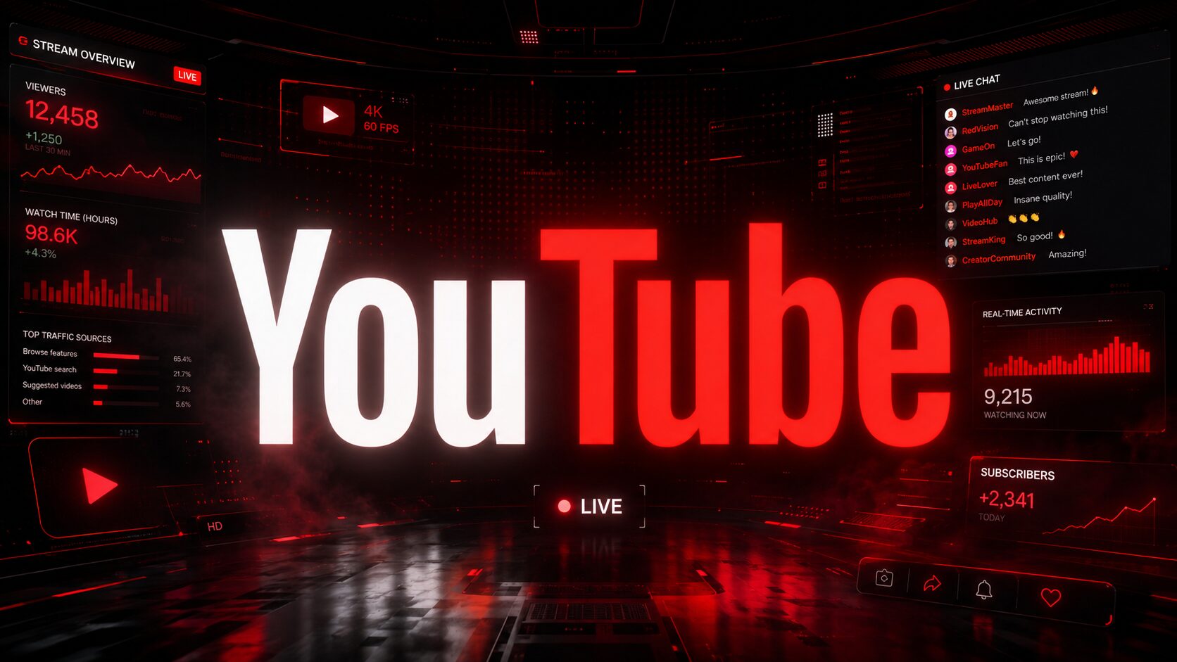 YouTube для стримов и архива прохождений