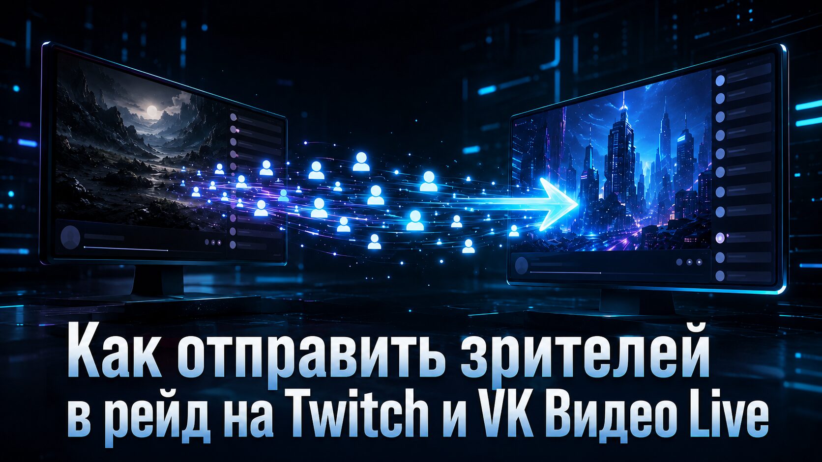 Как сделать рейд на Twitch и VK Видео Live