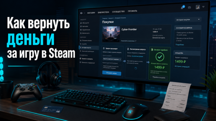 Как вернуть деньги за игру в Steam: условия и инструкция