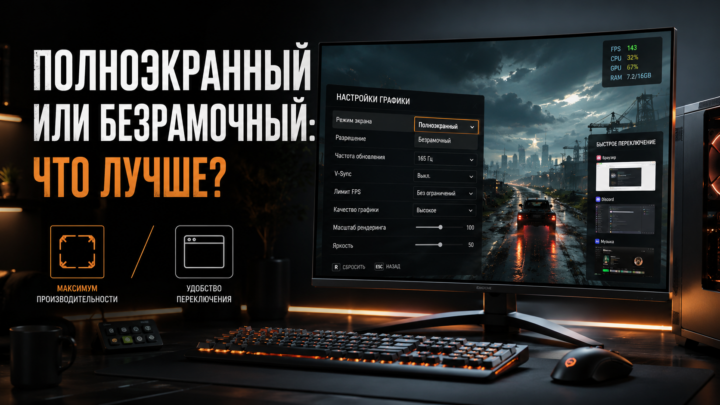 Полноэкранный или безрамочный режим: что лучше