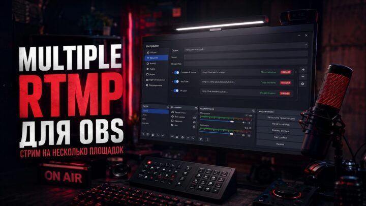 Multiple RTMP для OBS: стрим на несколько площадок