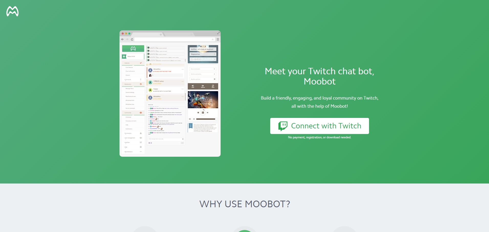 Moobot — чат-бот для Twitch