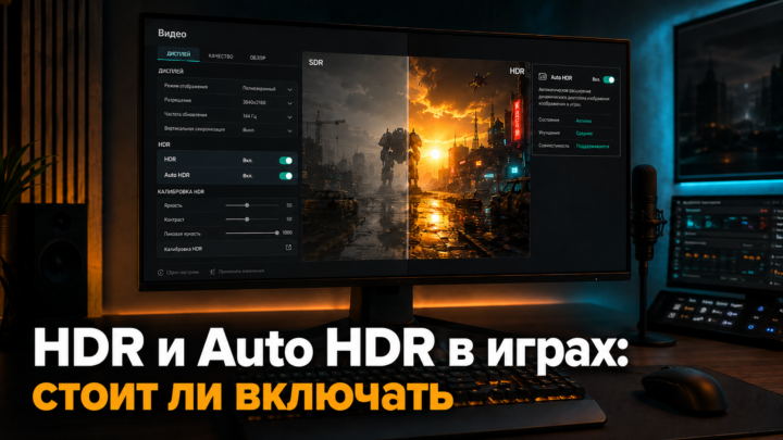 Что такое HDR и Auto HDR в играх: стоит ли включать