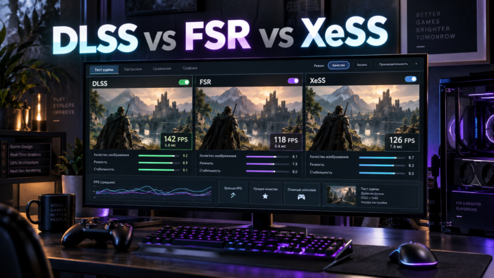 DLSS vs FSR vs XeSS: сравнение качества и производительности